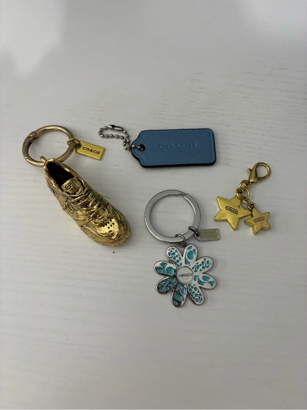 Lot of Authentic Repurposed Coach Charms and Keychains
